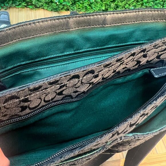 Coach Bags Authentic Coach Logo Crossbody Shoulder Bag Charm Canvas Leather EUC - Picture 7 of 14